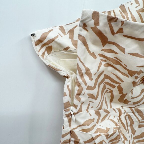 NEW A New Day One Shoulder Mini A-Line Dress - Cream - Size 8 - Picture 9 of 12